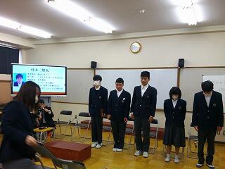 高等部　実習壮行会