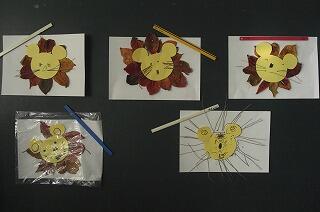 ライオンの顔を制作しました。