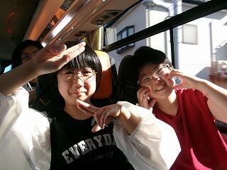 バスの中での風景です。